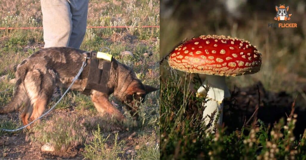 can drug dogs smell mushroom