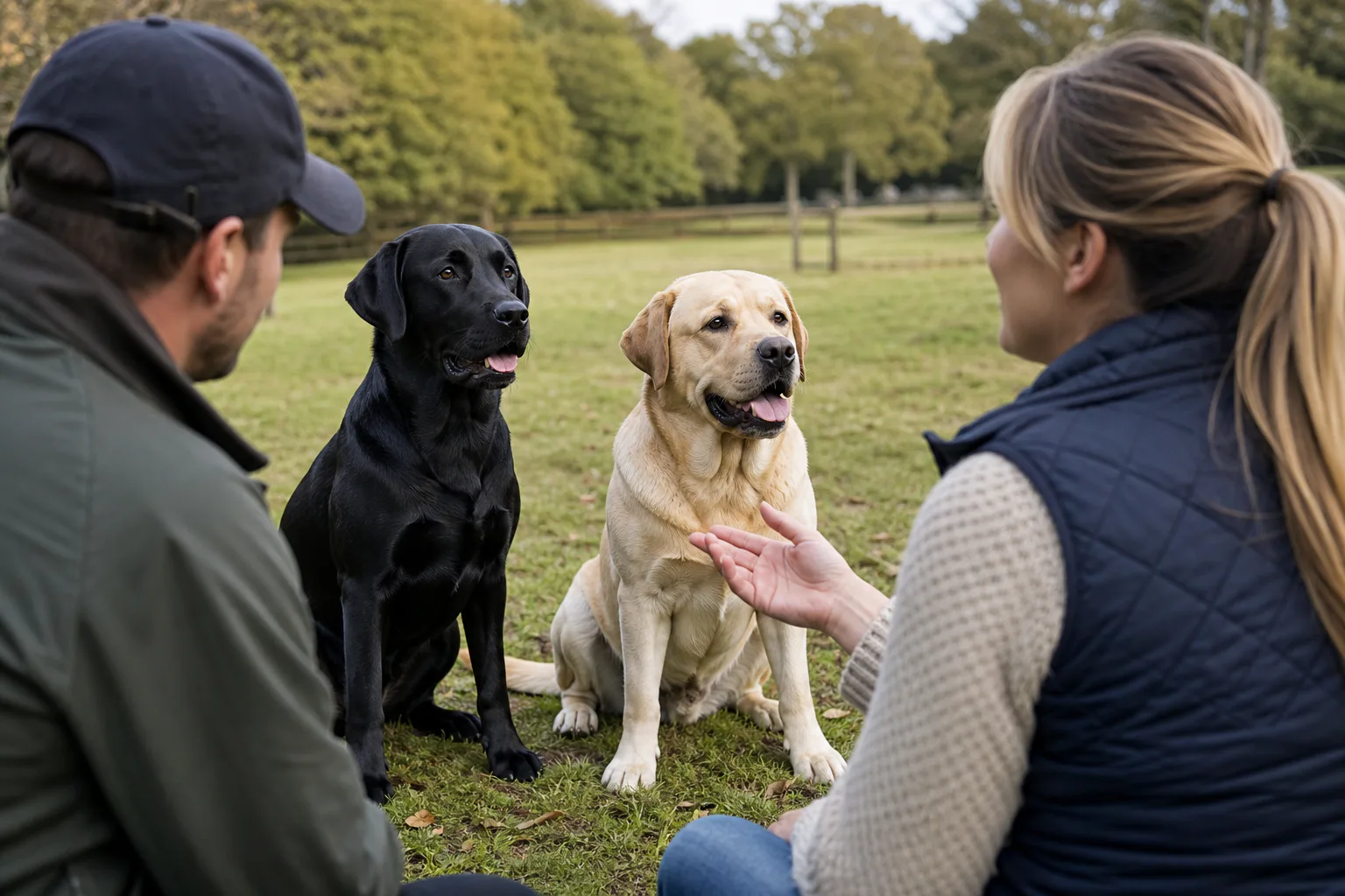 American and English Labradors