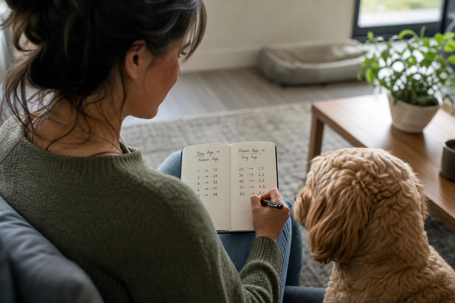 Is a dog age calculator the same as a human years to dog years calculator?