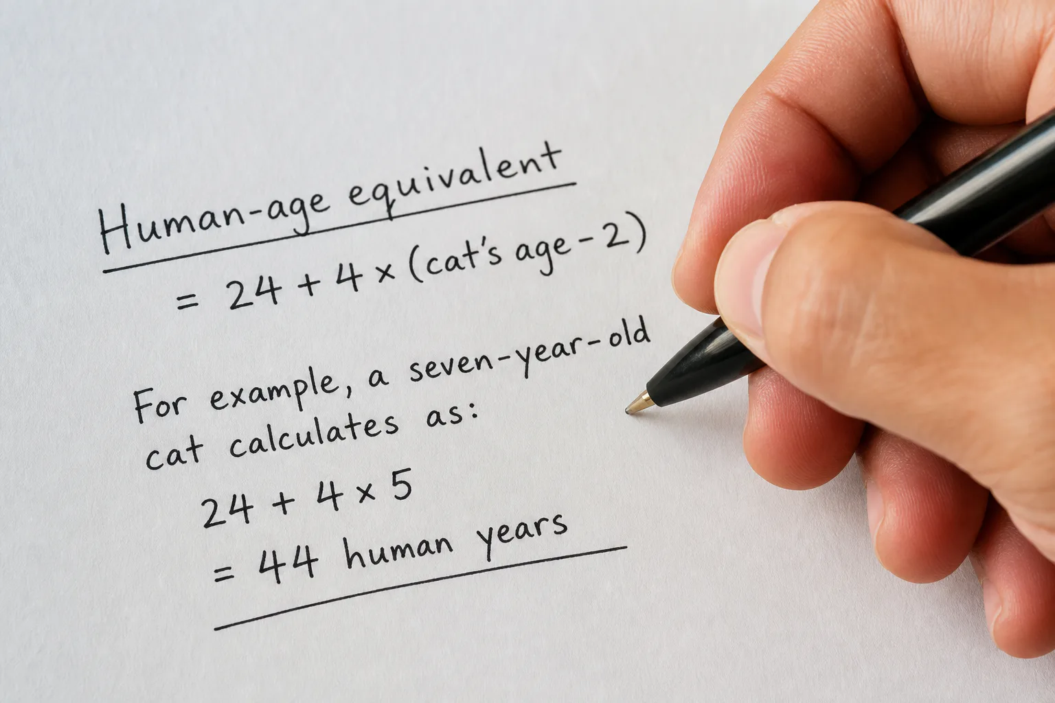 How cat age conversion works