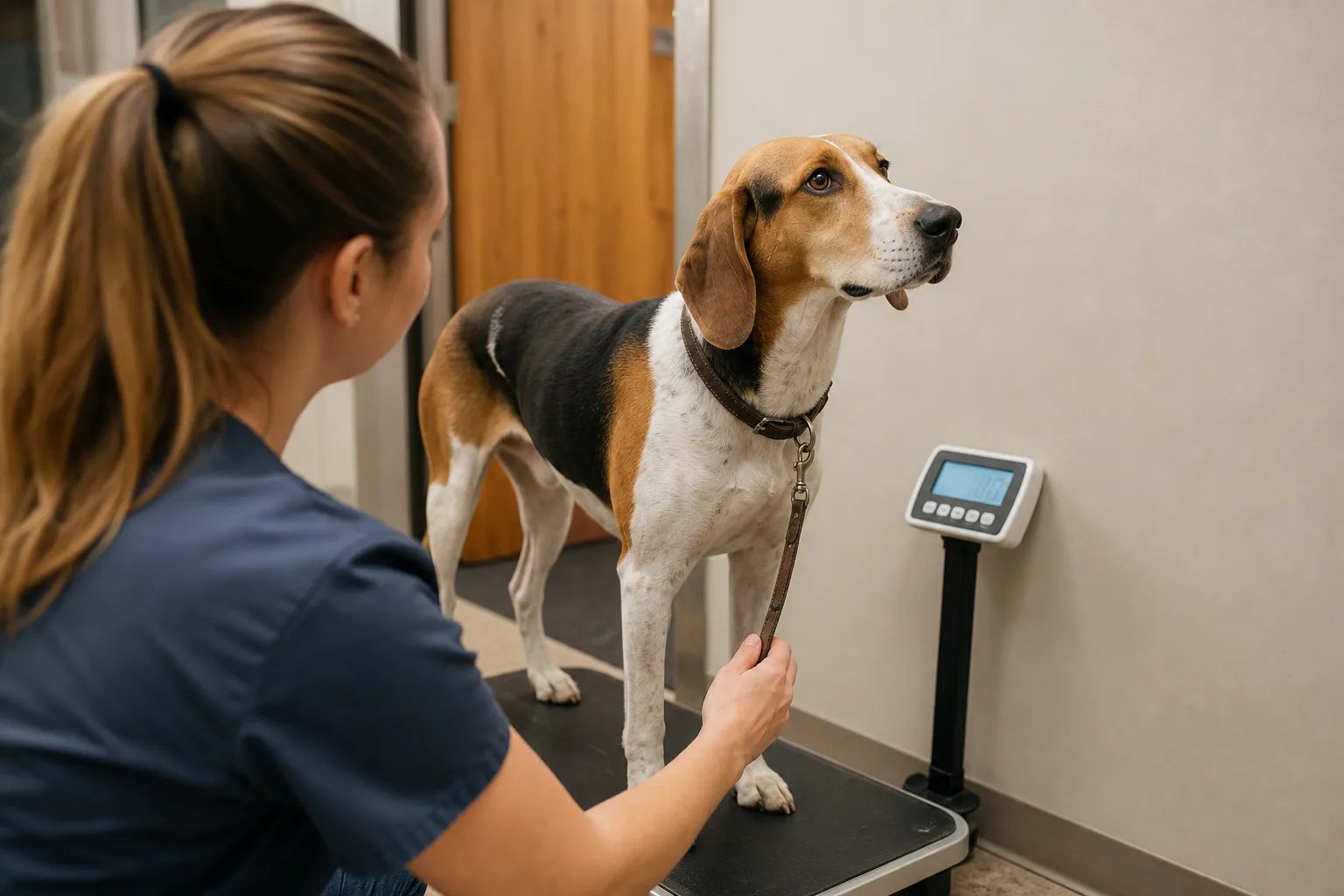 How much does an American Foxhound weigh?