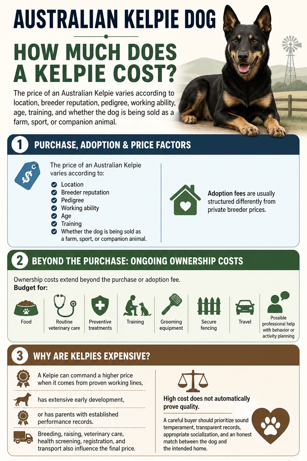 Why are Kelpies expensive?