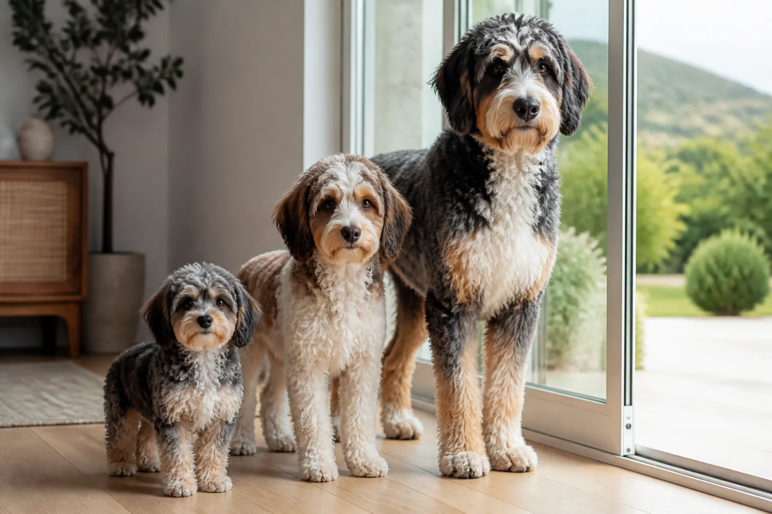 Aussiedoodle Sizes and Appearance