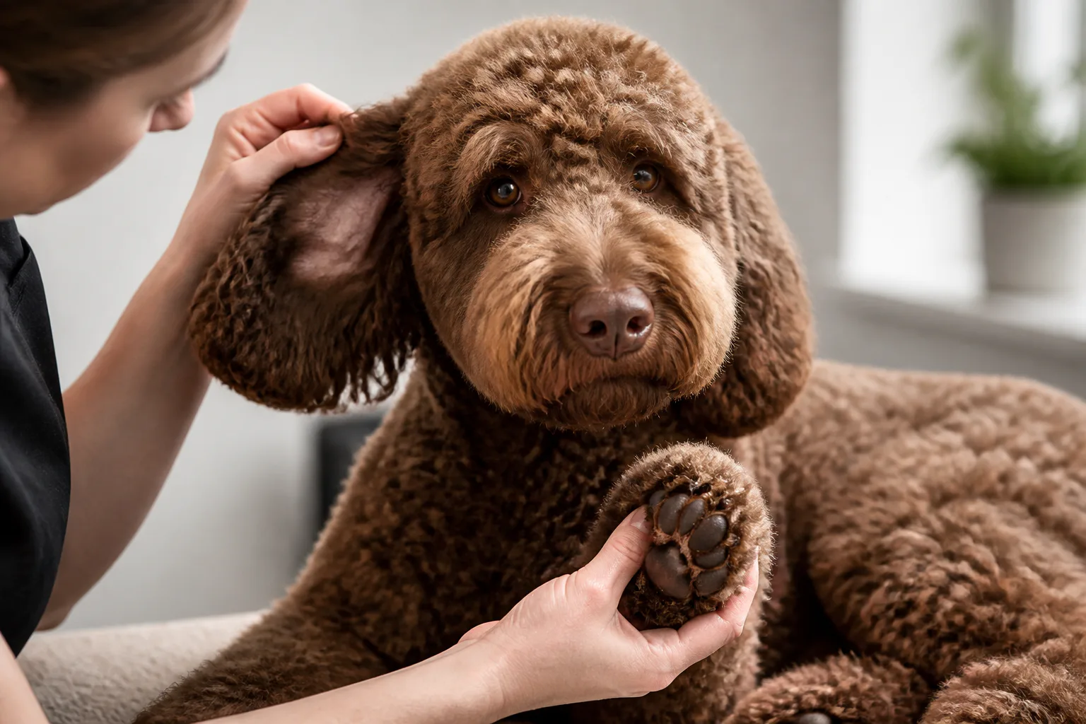 Grooming a Labradoodle